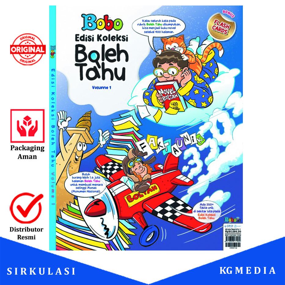 Bobo Edisi Koleksi Boleh Tahu Volume 1 – Buku Pengetahuan Anak + Bonus Flash Cards